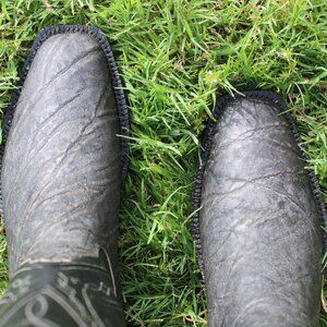 🐘 Santana’s Safari Grey Elephant Cowboy Boots Men’s 9.5 D